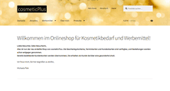 Desktop Screenshot of cosmeticplus.de
